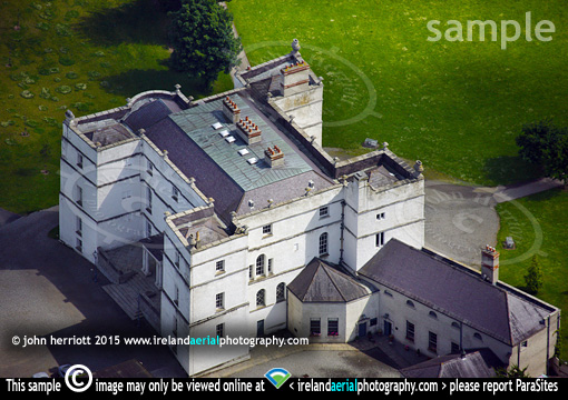 Ratyhfarnham Castle aerial angle