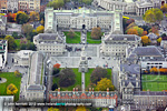 Trinity College autumn aerial photograph