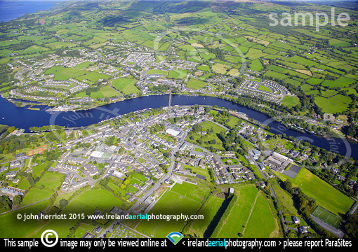 Kikllaloe Ballina aerial photo of Shannon River