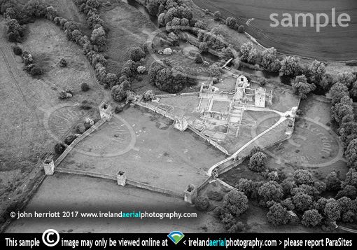 Kells Priory aerial photo, Kilkenny