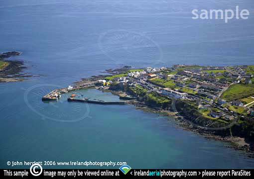 Aerial photograph of Ballycotton Harbour
