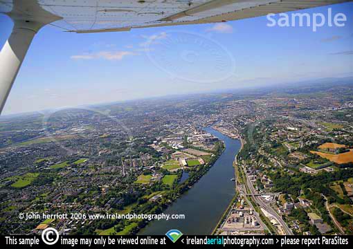 Cessna flying over Cork