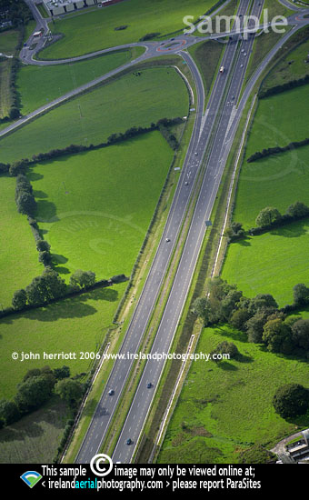 Ballincollig Bypass aerial view of road