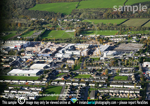 Ballincollig aerial of construction work 2006