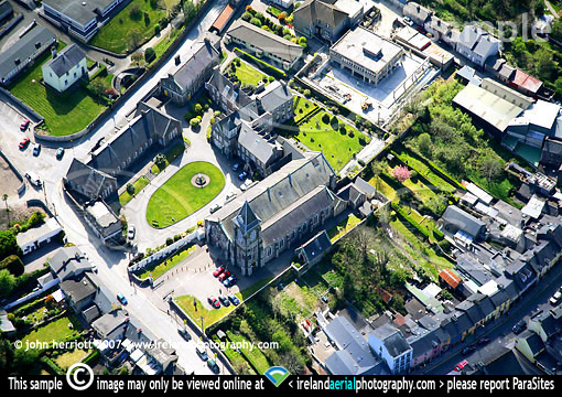 Aerial photo of Saint Coleman's Church, Macroom