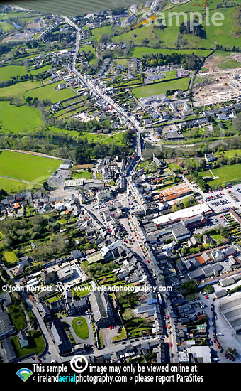 Macroom vertical aerial photo of centre