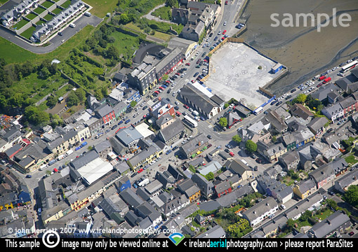 Kinsale town centre, aerial photo