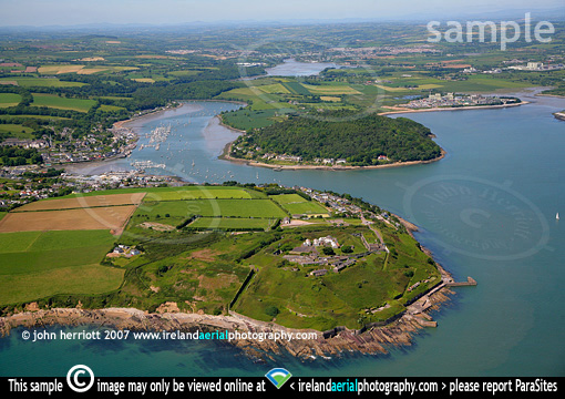 Aerial photo Crosshaven, home of the Royal Cork Yacht Club ( RCYC ).