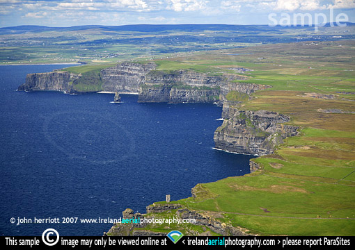 Cliffs of Moher aerial