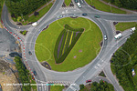Ennis Road Roundabout. Harp motif
