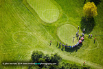 17th tee at The Irish Open Golf. Aerial