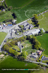Timahoe aerial photo of Irish Round Tower